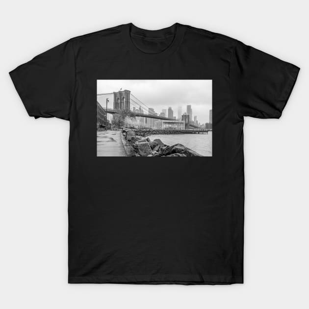 Brooklyn Bridge & Jane's Carousel T-Shirt by ShootFirstNYC